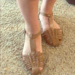 Real leather sandals
